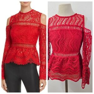 venus crochet cold shoulder top